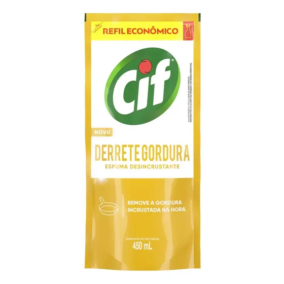 Limpador Especialista Derrete Gordura Refil Econômico 450 ml CIF