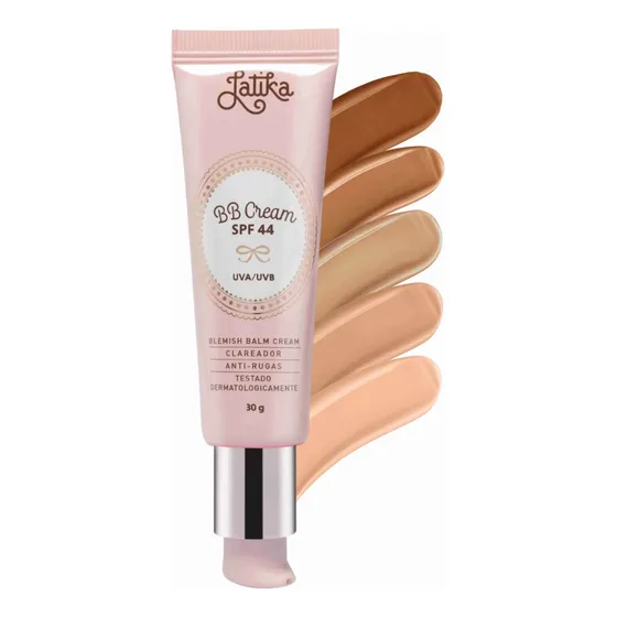 Bb Cream Latika Fps 44 Base Maquiagem Clareador Facial Pele