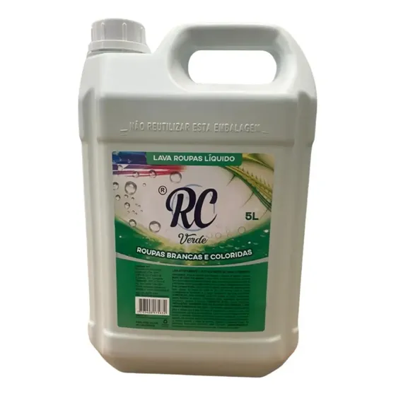 Lava-roupas Líquido Tipos De Roupas Verde Rc Galão 5l