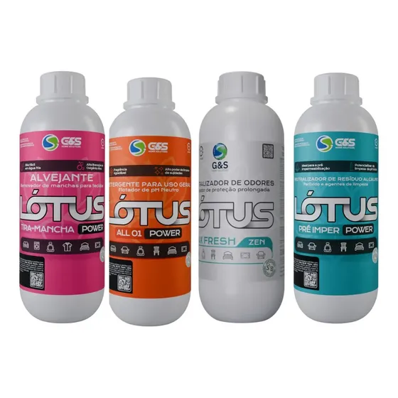 Kit Power Trio Lótus G&s + Max Fresh - Lótus- 1 Litro