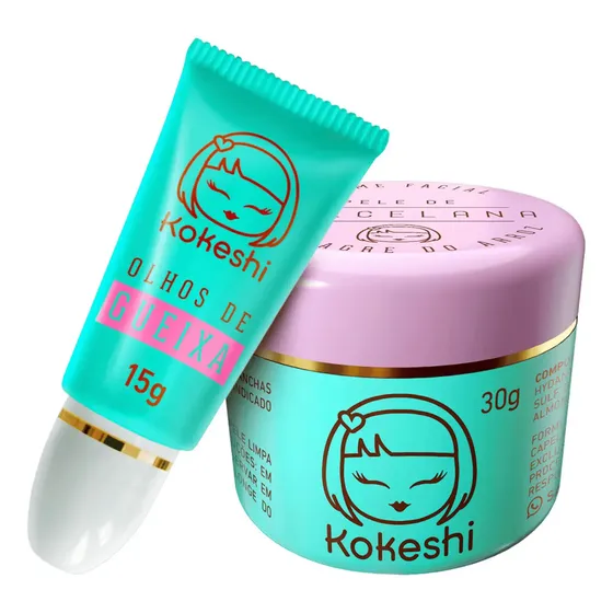 Kit Renovadores Faciais Pele De Porcelana E Olhos De Gueixa