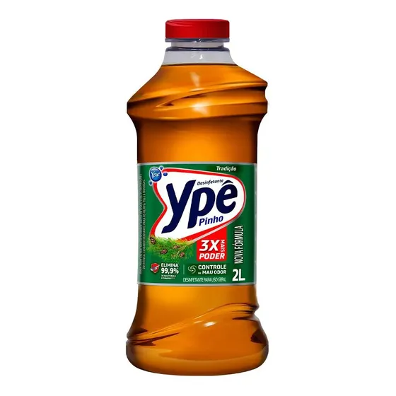 Ypê desinfetante pinho tradição uso geral garrafa 2 litros