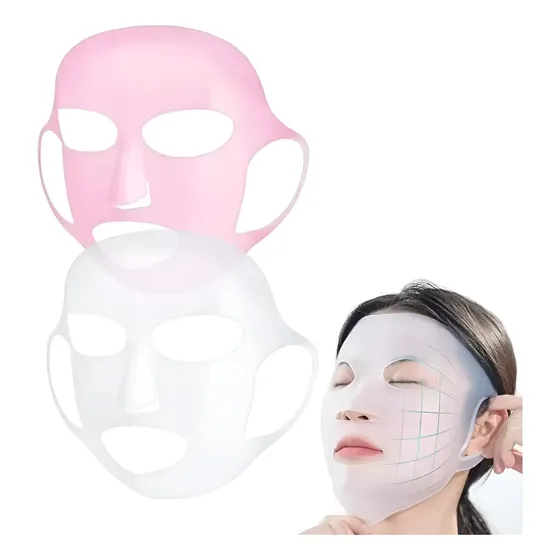 Kit 2 Máscaras Facial Silicone P Skincare E Hidratar A Pele.