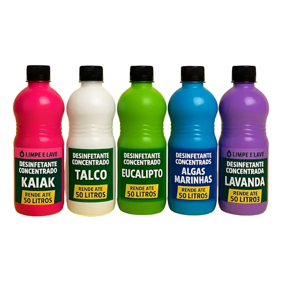 Base Desinfetante Concentrada Rende Até 50l Com Perfume