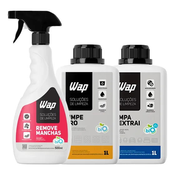 Kit Limpa Extrai Limpe Pro Remove Manchas Sujeira Estofados
