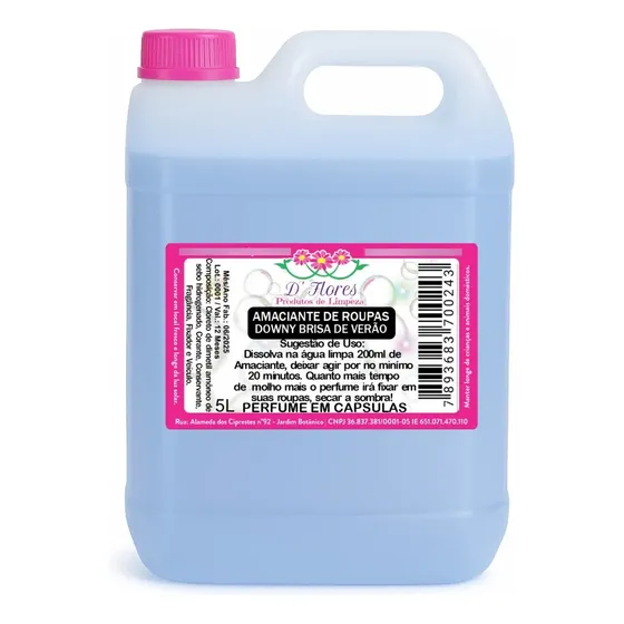 Amaciante Fragrância Tipo Downy Brisa Verão 5l Profissional