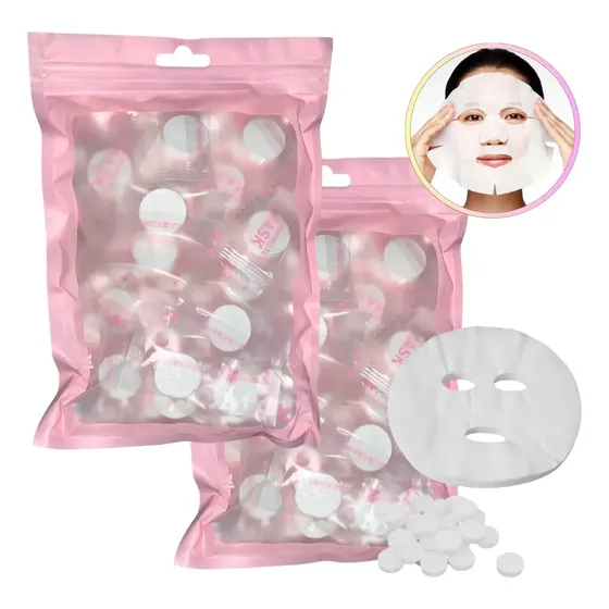 120un Máscara Descartável Desidratada Limpeza Facial