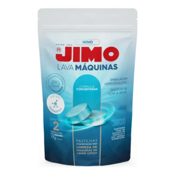 Kit 2 Limpa Máquinas De Lavar Louças Jimo Pastilhas 20g C/2