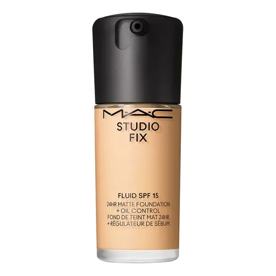 Base de maquiagem líquida MAC Studio Fix Fluid Fix Base de Maquiagem Fluida Studio Fix FPS 15 Matte tom nc15 - 30mL 15g