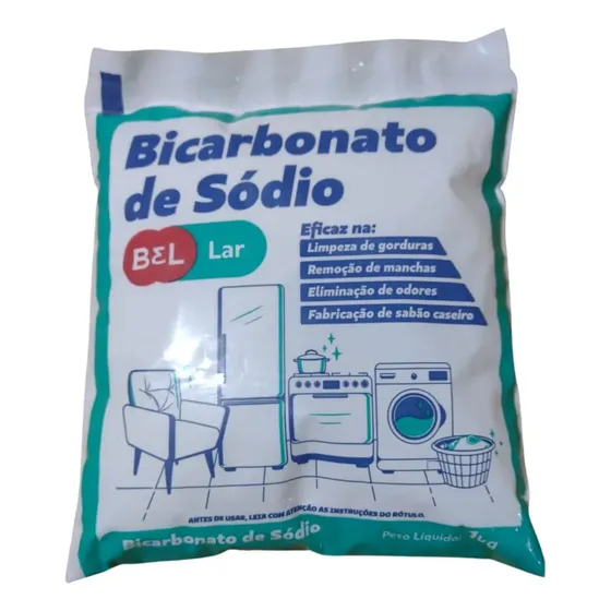 Bicarbonato De Sódio 1kg Para Fabricação Sabão Alta Pureza