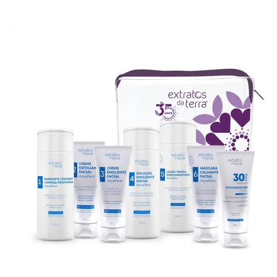 Kit Limpeza De Pele Completo Iniciante Extratos Da Terra