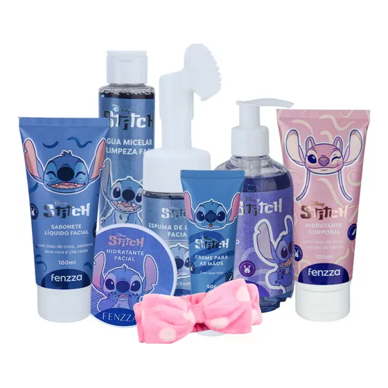 Kit Skincare Stitch Infantil Para Crianças Meninas Completo