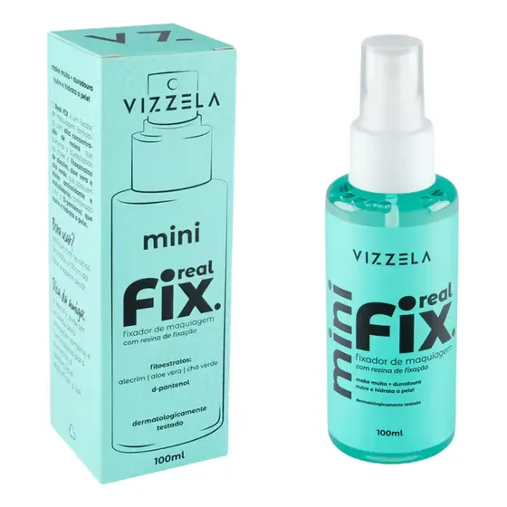 Mini Fixador De Maquiagem Real Fix - Vizzela 100ml