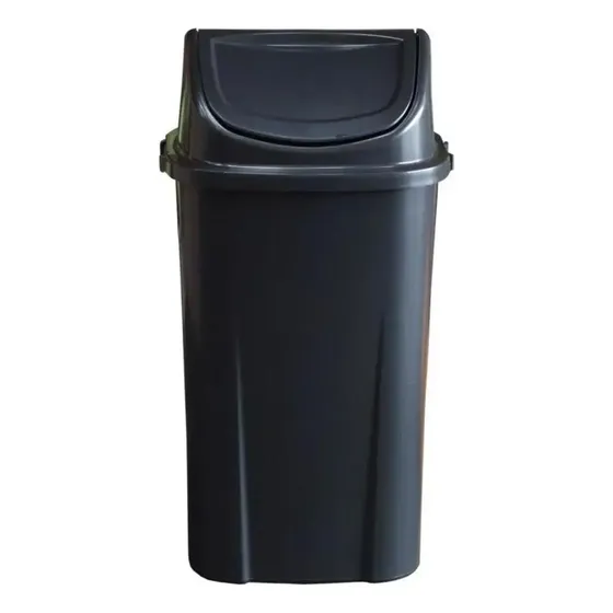 Lixeira Basculante Coleta Seletiva 60 Litros - Preta Cor Preto