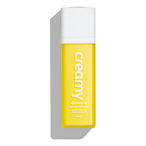 Creamy Skincare Ácido Lático 30g Antiacne e Seborreguladora Alto Poder Hidratante Reduz Aparência dos Poros Niacinamida