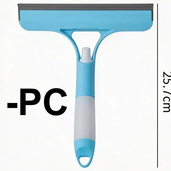 Rodo Limpa Vidros 1 Peça Com Spray 21,5x25,7cm Blue