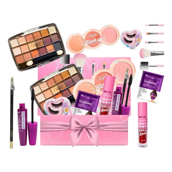 Kit Maquiagem Presente Completo Adolescentes Amiga Namorada