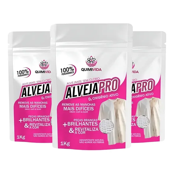 Percarbonato De Sódio Alvejante Tira Manchas 100% Puro 3kg