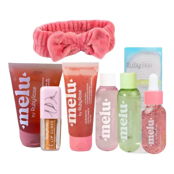 Kit Completo De Limpeza Profunda Skincare Facial Rosto Melu