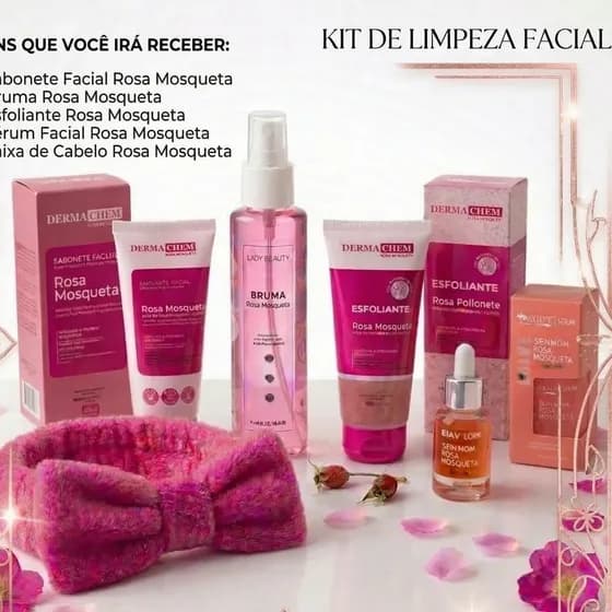 Kit Skincare 5 Itens Completo Dia Das Mães Namorada Presente