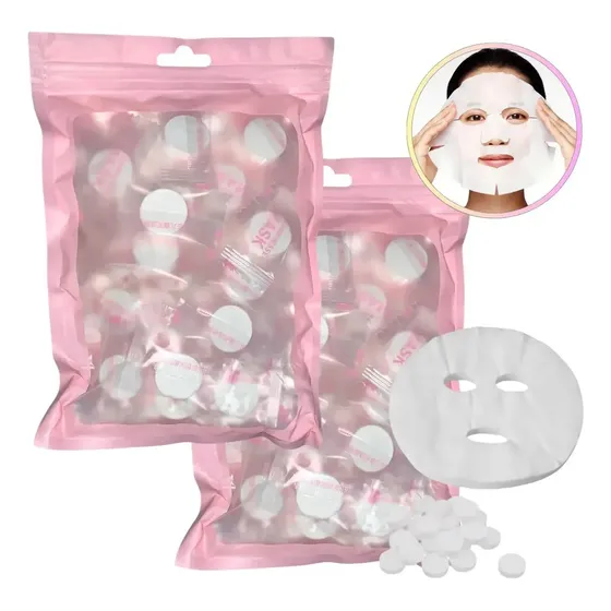 Máscara Facial Descartável Comprimida Para Skincare