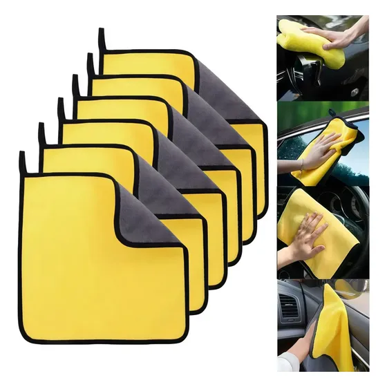 Panos De Microfibra Para Limpeza De Carros