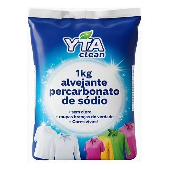 Percarbonato De Sodio 1kg Tira Manchas Roupa Branca Colorida