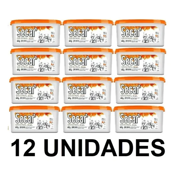 12 Unid. Antimofo Secar 80g Evita Mofo Guarda Roupas