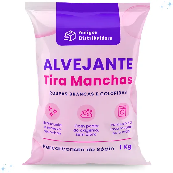 Percarbonato De Sódio Para Uso Doméstico 1 Kg - Tira Mancha