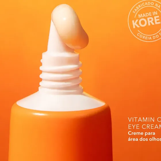 Creme Para Área Dos Olhos Com Vitamina C Océane Momento de aplicação Dia Noite Tipo de pele Todo tipo de pele