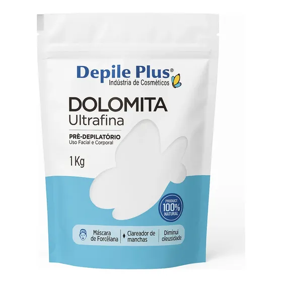 Dolomita Em Pó 100% Pura 1kg Skincare Clareadora De Manchas Tipo De Pele Normal