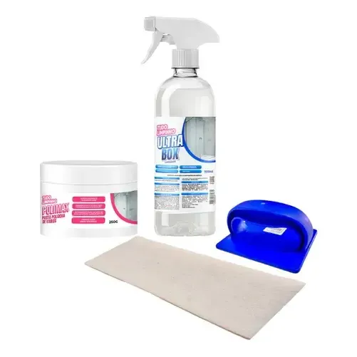 Kit Limpeza De Box Com Polimento Tudo Limpinho