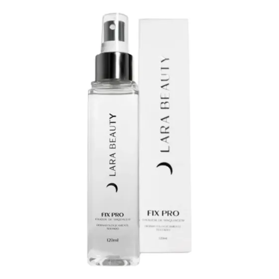 Fixador de Maquiagem Fix Pro 120mLUltra Fixação e Duração Lara Beauty Spray