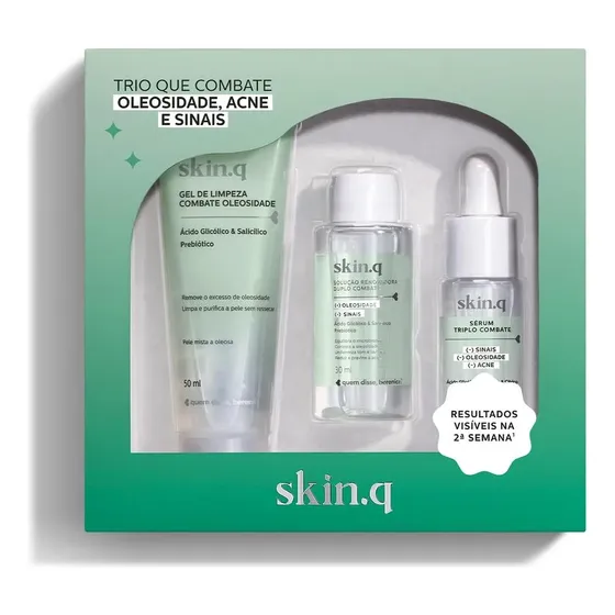 Kit Mini Combate Oleosidade Skin.q (3 Itens)