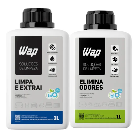 Kit Wap Limpa E Extrai 1l + Elimina Odor 1l Pet Friendly