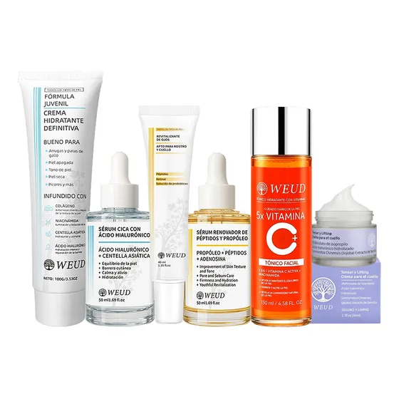 Kit De Hidratação Antienvelhecimento 6 Em 1 Weud Para Pele J