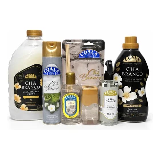 Kit Coala Chá Branco Limpeza Completa + Perfume