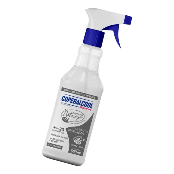 Álcool Perfumado para Limpeza Coperalcool Bacfree Aromatizante Chá Branco 500ml