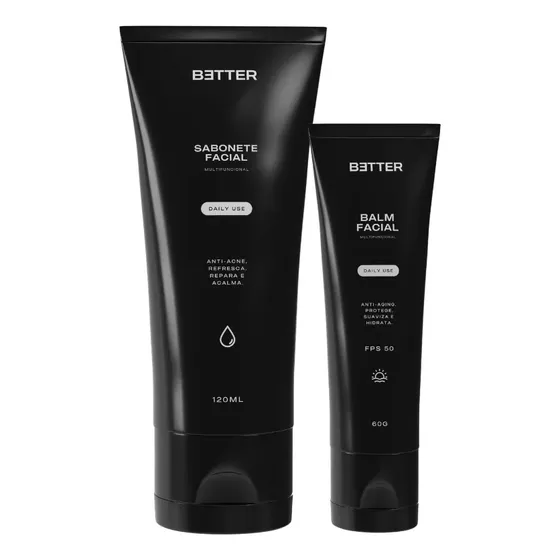Kit Skincare Masculino Simplificado Rotina Completa 2 Passos