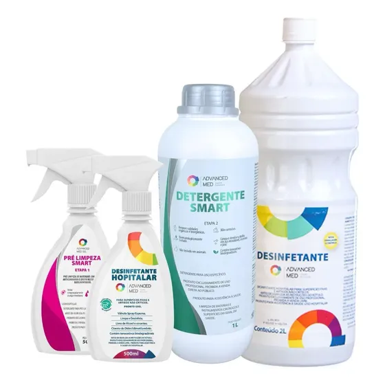 Kit Advanced Med Limpeza E Desinfecção Segurança Hospitalar