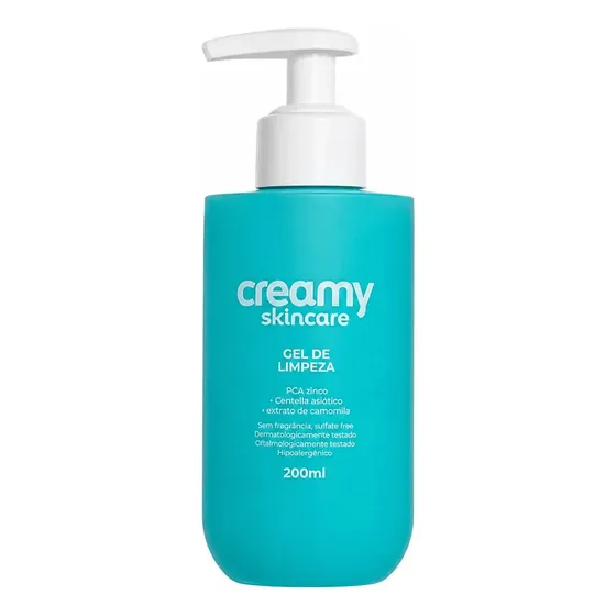 Creamy Skincare Gel De Limpeza Sem Fragrância 200ml