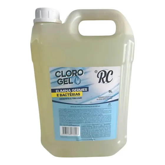 Gel Desinfetante Cloro Galão De 5l Para Limpeza Profunda Rc