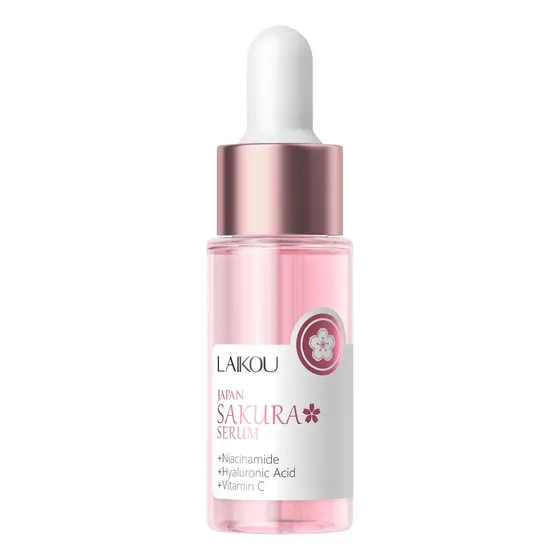 Laikou Sakura Moisturizing Facial Serum 17ml Tighten Pores Normal Dia/noite