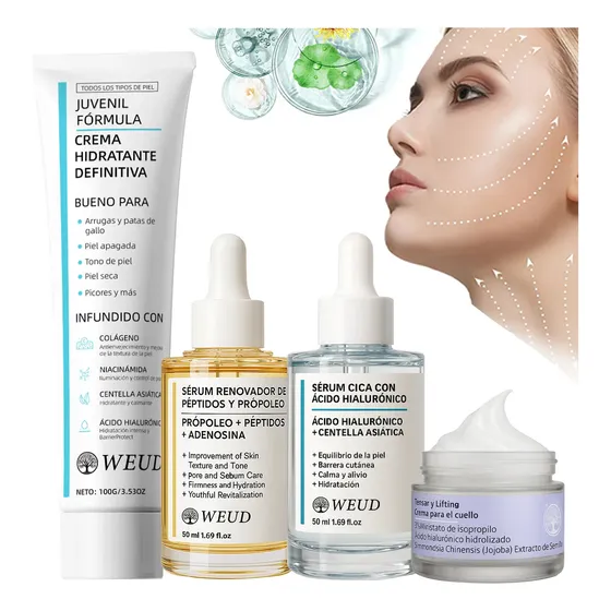 Kit Skincare Antirrugas Weud Para Rosto E Pescoço
