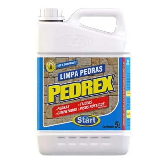 Limpa Pedras E Piso Antiderrapante Pedrex 5 Litros Faz 20l