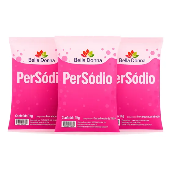 3kg Percarbonato Sódio 100% Puro Limpeza - Tira Mancha