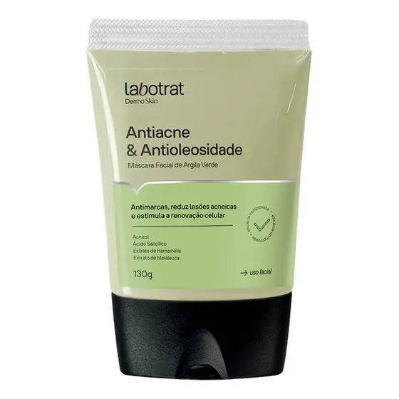 Máscara Facial De Argila Verde Labotrat 130ml Antiacne Tipo de pele Todo tipo de pele