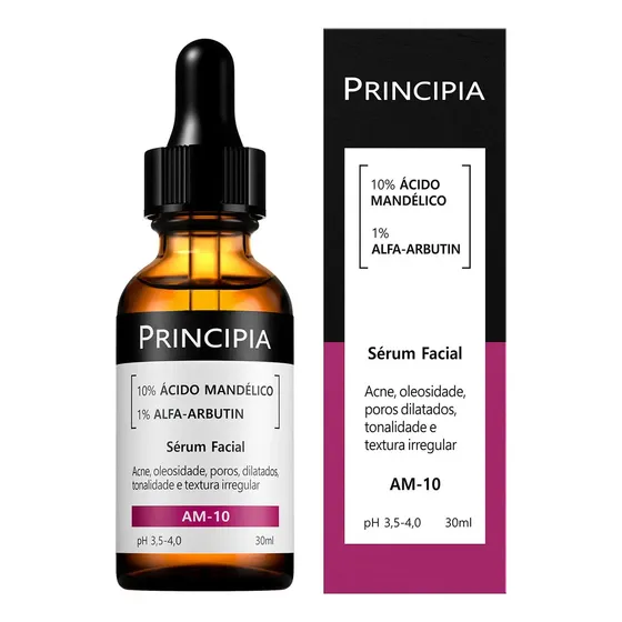 Sérum Am-10 Principia 10% Ácido Mandélico + 1% Alfa-arbutin Tipo de pele Todos
