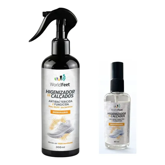 2 Higienizador De Calçados Anti Bactérias -world Feet Branco