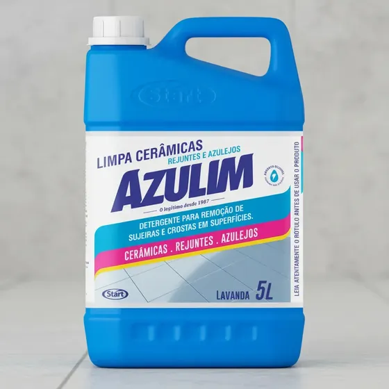 Limpa Cerâmica/ Azulejo/ Rejunte Azulim 5 L Limpeza Pesada